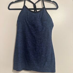 Beyond yoga blue racerback workout tank top